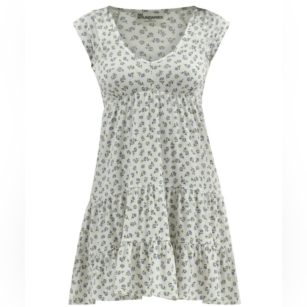 White Floral Mini Dress